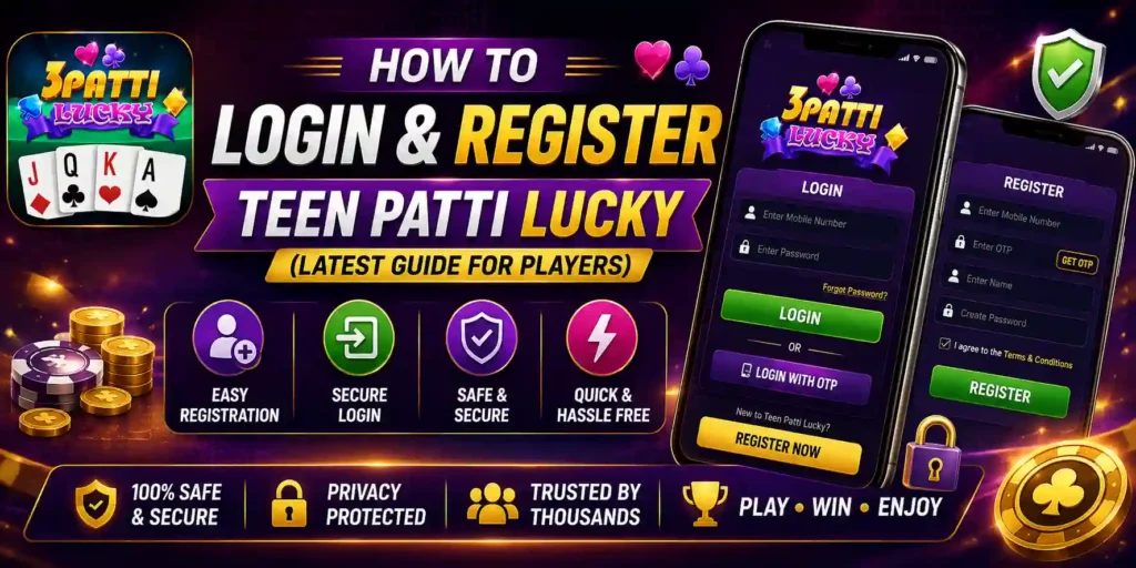 How to Login & Register Teen Patti Lucky (Latest Guide for Players)
